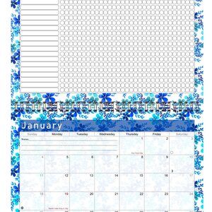 2027 Monthly Desktop/Wall Calendar/Planner - Habit Tracker - (Edition #022)